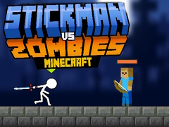 Гаме Stickman protiv Zombija Minecraft онлајн