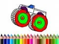 Гаме Povratak u školu: Bojanje monster truckova онлајн Гаме Povratak u školu: Bojanje monster truckova онлајн