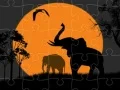 Гаме Puzzle Silueta Slona онлајн Гаме Puzzle Silueta Slona онлајн