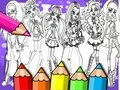 Гаме Monster High Knjiga za bojanje онлајн Гаме Monster High Knjiga za bojanje онлајн