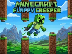 Гаме Minecraft Flappy Creeper онлајн