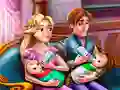 Гаме Porodični dan blizankama Rapunzel онлајн