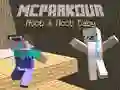 Гаме MCParkour Noob i Noob Beba онлајн Гаме MCParkour Noob i Noob Beba онлајн