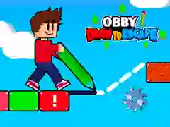 Гаме Obby Crtaj da Pobjegneš онлајн
