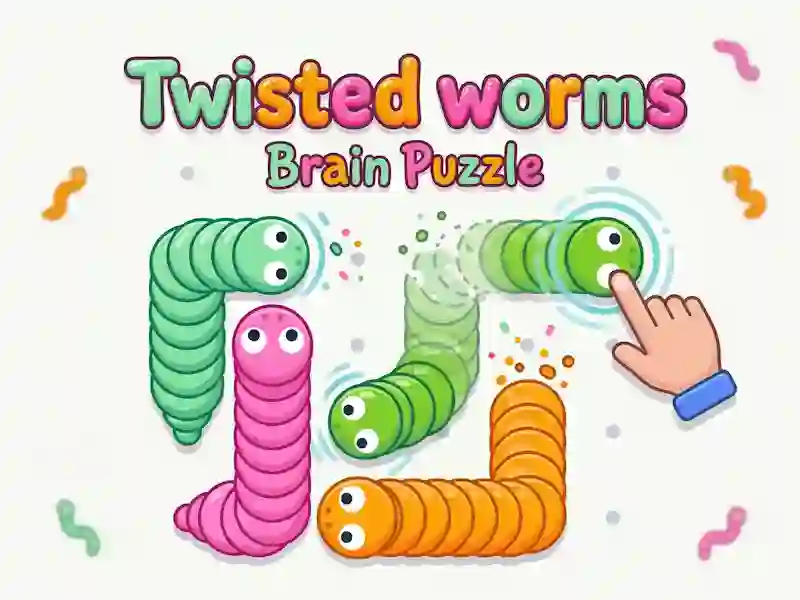 Гаме Twisted worms Brain Puzzle онлајн