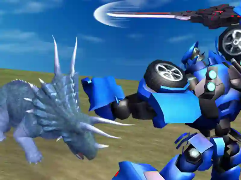 Гаме Јурассиц Диносаурус против робота онлајн