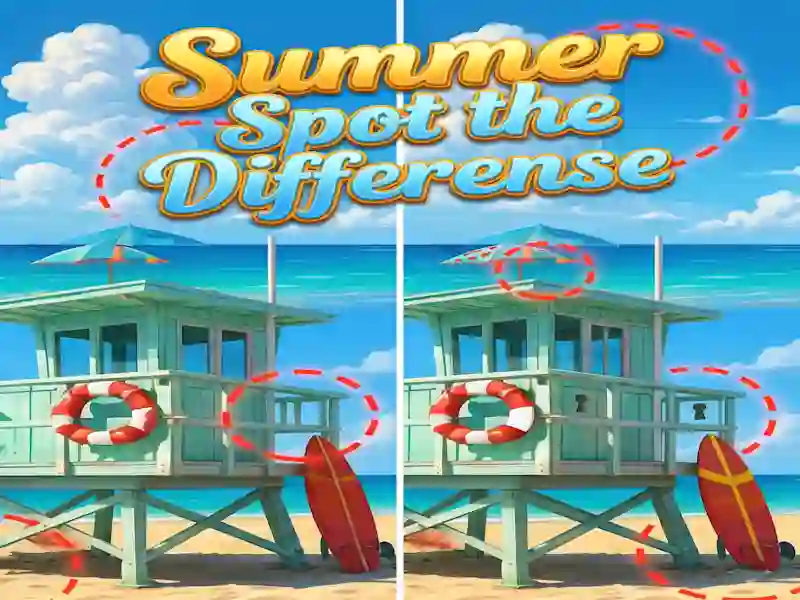 Гаме Summer Spot the Differense онлајн