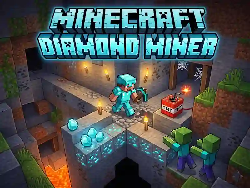 Гаме Minecraft Diamond Miner онлајн