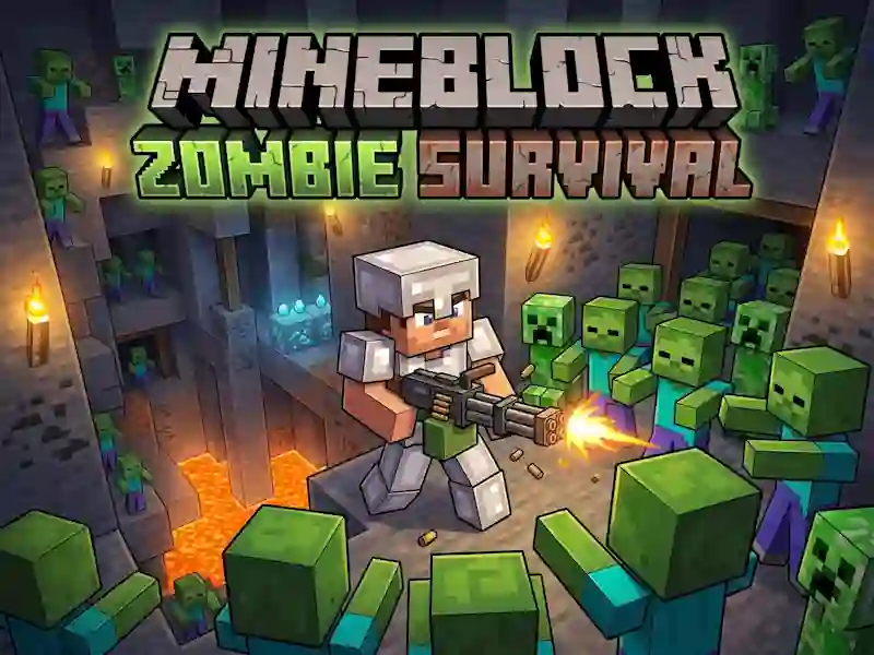 Гаме Mineblock Zombie Survival онлајн