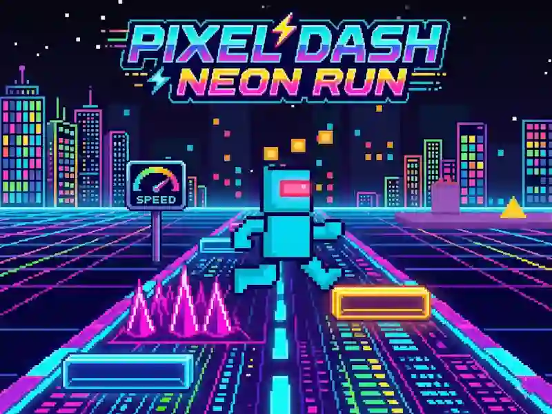 Гаме Pixel Dash Neon Run онлајн