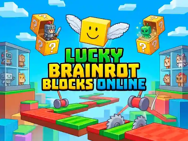 Гаме Lucky Brainrot Blocks Online онлајн