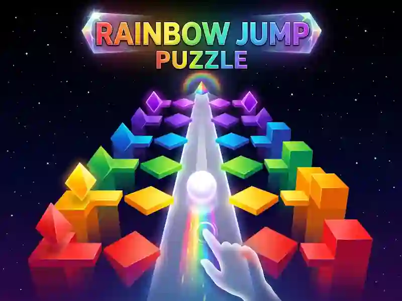 Гаме Rainbow Jump Puzzle онлајн