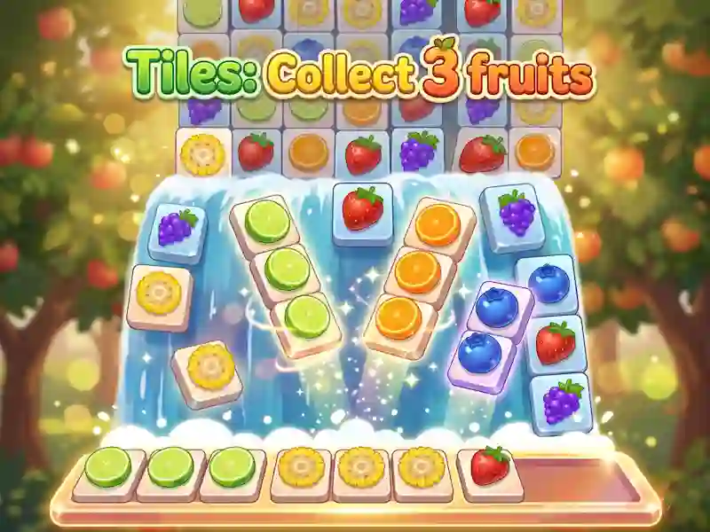Гаме Tiles: Collect 3 fruits онлајн