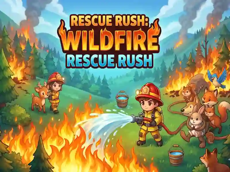 Гаме Rescue Rush: Wildfire онлајн