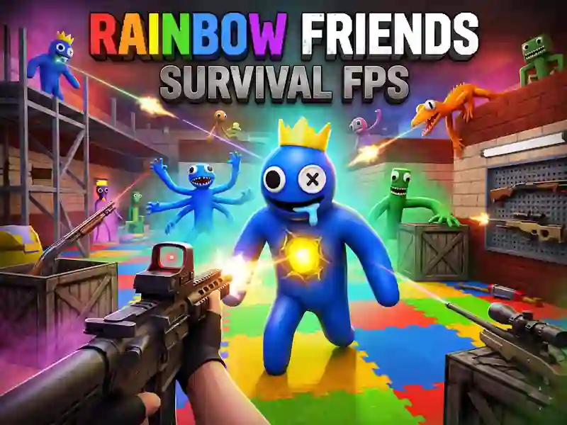 Гаме Rainbow Friends Survival FPS онлајн
