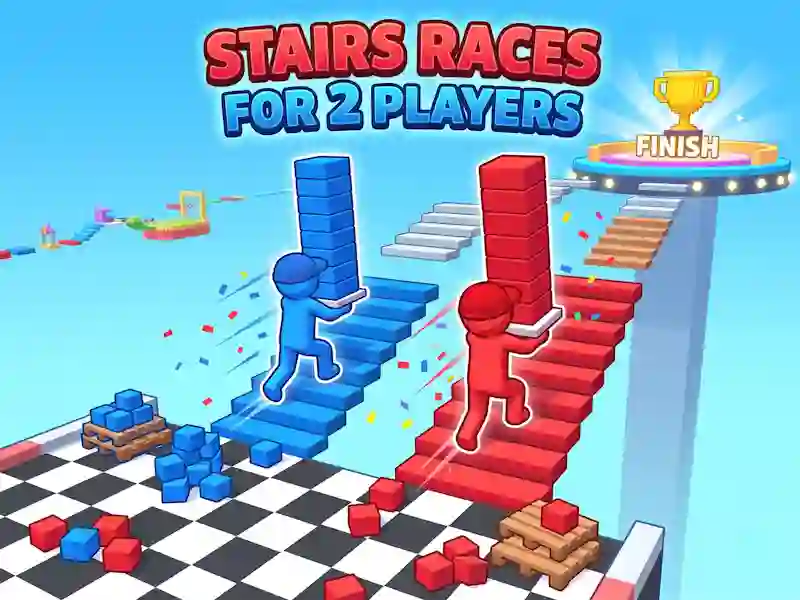 Гаме Stairs Races For 2 Players онлајн