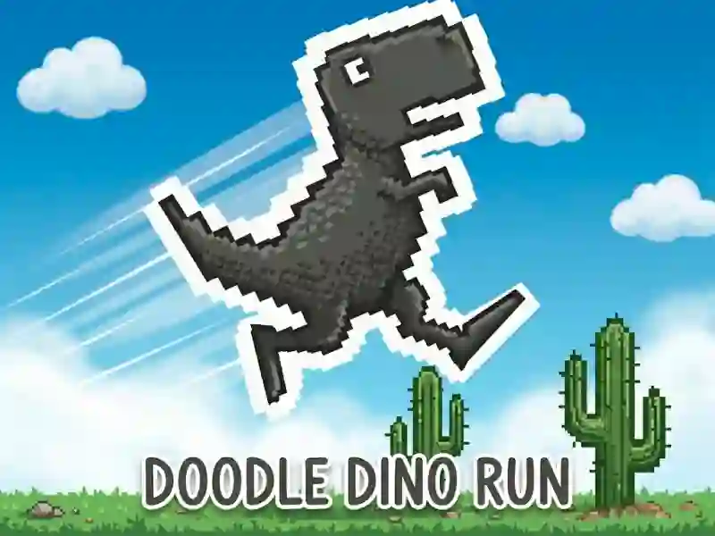 Гаме Doodle Dino Run онлајн