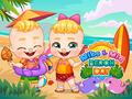Гаме Mike i Mia: Dan na Plaži онлајн