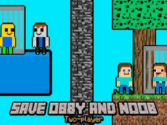 Гаме Sačuvaj Obby i Noob Dva Igrača онлајн